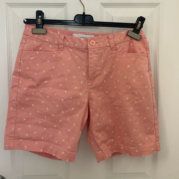 Bossini Pink Chino Shirts with Shell Pattern, Sz 6 - Picture 1 of 6